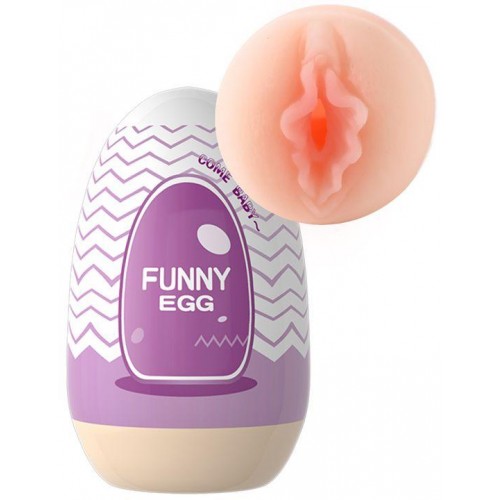 Купить Мастурбатор-вагина Funny Egg в форме яйца код товара: 92373-4/Арт.430992. Секс-шоп в СПб - EROTICOASIS | Интим товары для взрослых 