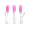 Фото товара: Бело-розовый вибромассажер-кролик - 20,5 см., код товара: USK-V25/Арт.431061, номер 2