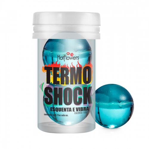 Купить Интимный гель Termo Shock Hot Ball с разогревающе-покалывающим эффектом (2 шарика по 3 гр.) код товара: HC272/Арт.431642. Секс-шоп в СПб - EROTICOASIS | Интим товары для взрослых 
