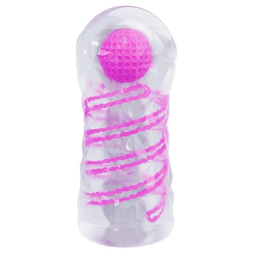 Купить Прозрачный эластичный мастурбатор с лиловым шариком код товара: BM-009229N-1/Арт.431780. Секс-шоп в СПб - EROTICOASIS | Интим товары для взрослых 