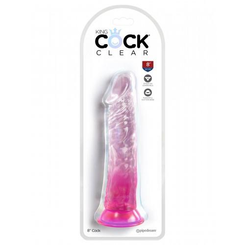 Фото товара: Розовый фаллоимитатор на присоске 8’’ Cock - 21,8 см., код товара: PD5757-11/Арт.433297, номер 1