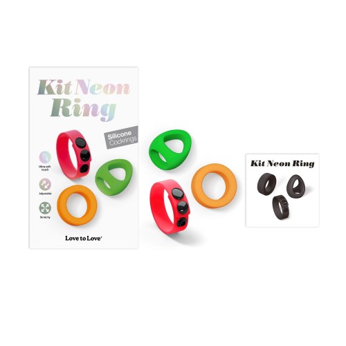 Фото товара: Набор из 3 разноцветных эрекционных колец Kit Neon Ring, код товара: 6032374/Арт.433696, номер 9