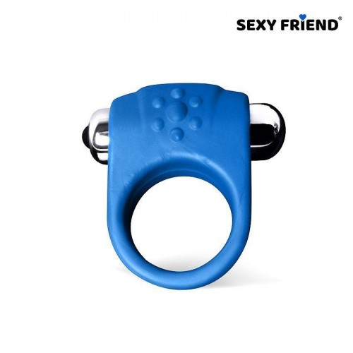 Купить Синее эрекционное кольцо с виброэлементом код товара: SF-40206/Арт.435395. Секс-шоп в СПб - EROTICOASIS | Интим товары для взрослых 