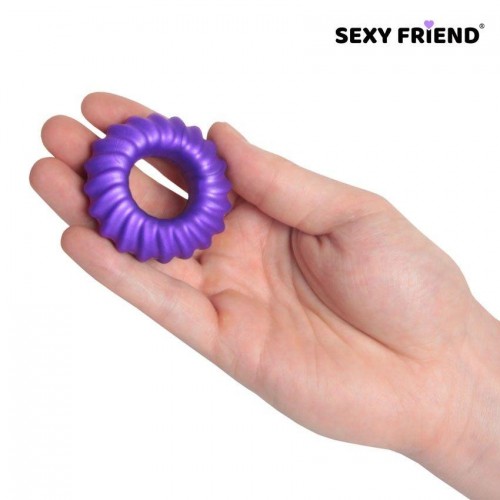 Фото товара: Фиолетовое фигурное эрекционное кольцо, код товара: SF-40208/Арт.435397, номер 3