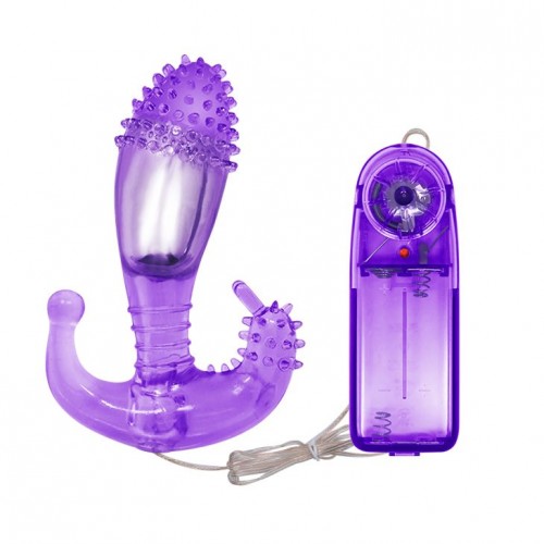 Купить Фиолетовый вибростимулятор с шипами на головке - 14,3 см. код товара: BI-014037/Арт.435758. Секс-шоп в СПб - EROTICOASIS | Интим товары для взрослых 