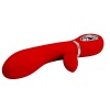 Фото товара: Красный вибростимулятор-кролик Thomas - 20,5 см., код товара: BI-014621-2/Арт.435788, номер 3
