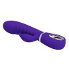 Фото товара: Фиолетовый вибратор-кролик с рёбрышками Prescott - 20 см., код товара: BI-014635-3/Арт.435791, номер 3