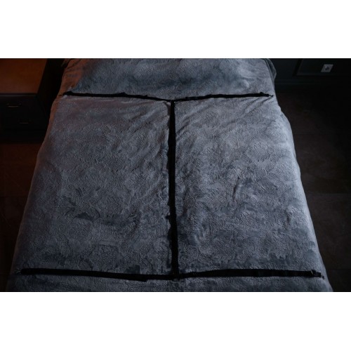Фото товара: Черный кожаный набор фиксации на кровати Sex Game, код товара: 5003ars/Арт.437167, номер 2