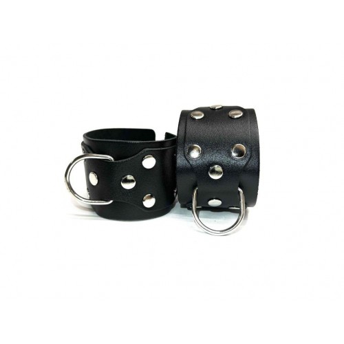 Фото товара: Черные кожаные наручники Sex Game, код товара: 6001ars/Арт.437175, номер 7