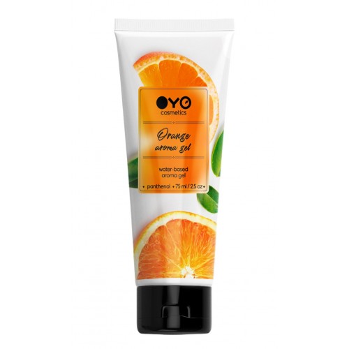 Купить Лубрикант на водной основе OYO Aroma Gel Orange с ароматом апельсина - 75 мл. код товара: OYO-ORAN/Арт.437220. Секс-шоп СПб - EROTICOASIS | Интим интернет-магазин для взрослых 