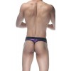Фото товара: Фиолетовые блестящие мужские трусы-стринги, код товара: DM102147/Арт.437936, номер 2