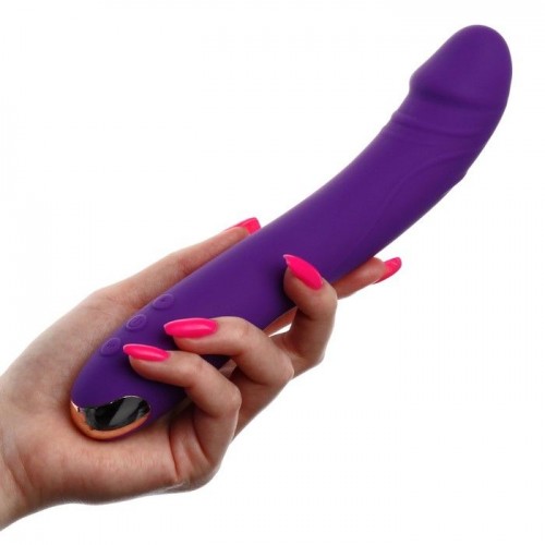 Купить Фиолетовый вибратор для стимуляции точки G - 22 см. код товара: 9919749/Арт.442831. Секс-шоп в СПб - EROTICOASIS | Интим товары для взрослых 