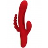 Купить Красный ударный вибратор Anal G-Hit с анальной цепочкой - 24 см. код товара: ZD068-RD/Арт.443183. Секс-шоп в СПб - EROTICOASIS | Интим товары для взрослых 