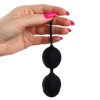 Фото товара: Черные вагинальные шарики с мягким хвостиком, код товара: 9916248/Арт.448780, номер 3