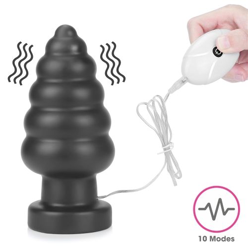 Фото товара: Черная анальная вибровтулка 7 King Sized Vibrating Anal Cracker - 18 см., код товара: LV120115/Арт.452031, номер 4