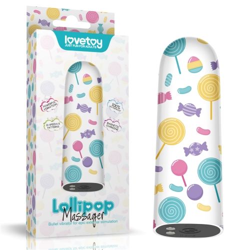 Купить Мини-вибратор Rechargeable Lollipop Massager - 8,5 см. код товара: LV230214/Арт.452097. Секс-шоп в СПб - EROTICOASIS | Интим товары для взрослых 
