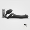 Фото товара: Черный безремневой страпон Multi Orgasm Size M с клиторальной стимуляцией, код товара: 6017357/Арт.457479, номер 1