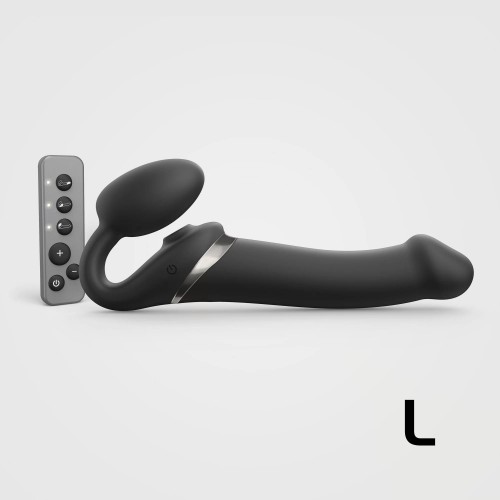 Фото товара: Черный безремневой страпон Multi Orgasm Size L с клиторальной стимуляцией, код товара: 6017364/Арт.457591, номер 1