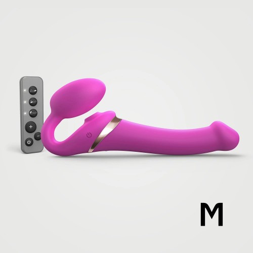 Фото товара: Ярко-розовый безремневой страпон Multi Orgasm Size M с клиторальной стимуляцией, код товара: 6017432/Арт.457592, номер 1