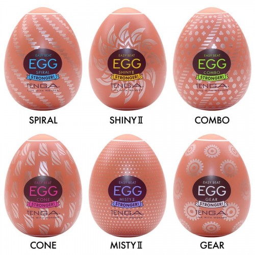 Фото товара: Набор из 6 мастурбаторов-яиц Tenga Egg Variety Pack V, код товара: EGG-VP005/Арт.458526, номер 1