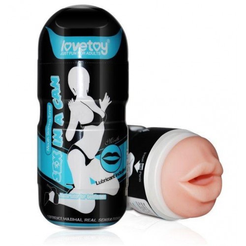 Купить Мастурбатор-ротик с вибрацией Sex In A Can Mouth Stamina Tunnel Vibrating код товара: 3600509-02/Арт.55708. Секс-шоп в СПб - EROTICOASIS | Интим товары для взрослых 