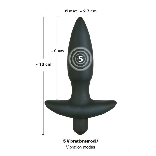 Фото товара: Анальная вибровтулка с 5 скоростями вибрации Vibrating Plug Small - 13 см., код товара: 05781690000/Арт.56089, номер 4
