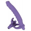 Фото товара: Фиолетовая насадка на пенис для двойной стимуляции Los Analos - 16 см., код товара: 05834480000/Арт.56723, номер 1