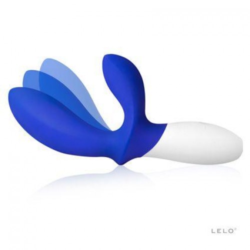 Фото товара: Синий вибромассажёр простаты Loki Wave Federal Blue с отростком для стимуляции промежности - 19,6 см., код товара: LEL2982 Loki Wave Federal Blue/Арт.56897, номер 2