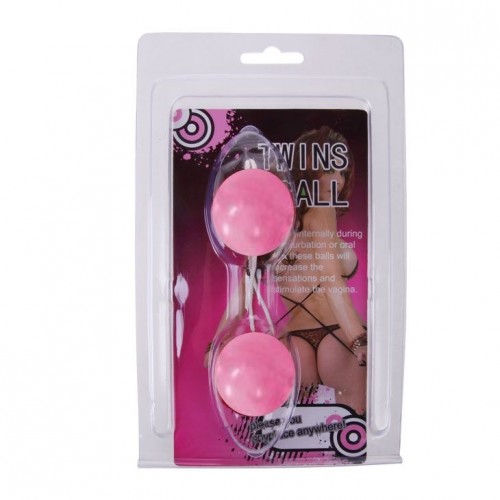 Фото товара: Розовые глянцевые вагинальные шарики, код товара: BI-014049-2-0101S/Арт.62034, номер 1
