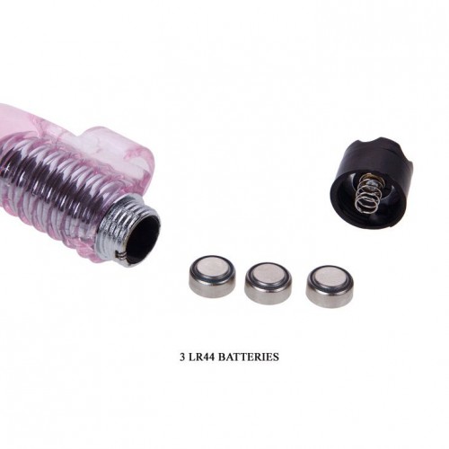 Фото товара: Розовый вибростимулятор с шипиками на палец, код товара: BI-010148-0101/Арт.62082, номер 3