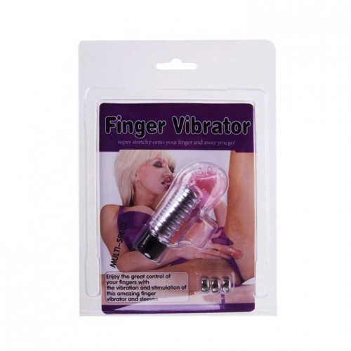 Фото товара: Розовый вибростимулятор с шипиками на палец, код товара: BI-010148-0101/Арт.62082, номер 4
