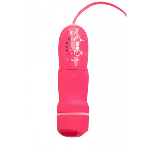 Фото товара: Розовая вибровтулка на присоске POPO Pleasure - 14 см., код товара: 731320 / Арт.62481, номер 3