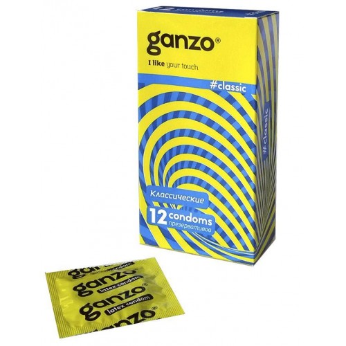 Фото товара: Классические презервативы с обильной смазкой Ganzo Classic - 12 шт., код товара: Ganzo Classic №12/Арт.62966, номер 1