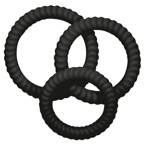 Фото товара: Набор из трех черных эрекционных колец, код товара: 05042970000/Арт.63338, номер 3