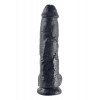 Фото товара: Реалистичный чёрный фаллоимитатор-гигант 10  Cock with Balls - 25,4 см., код товара: PD5509-23/Арт.63939, номер 1
