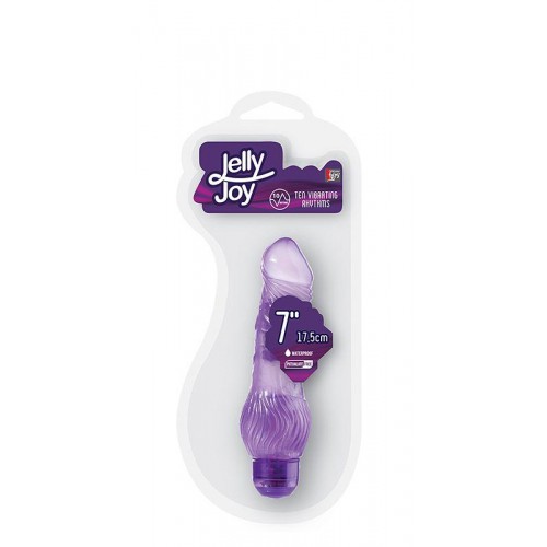 Фото товара: Фиолетовый гелевый вибратор JELLY JOY 7INCH 10 RHYTHMS PURPLE - 17,5 см., код товара: 20846/Арт.64147, номер 1