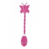 Фото товара: Розовый вибростимулятор-бабочка на ручке THE CELINE BUTTERFLY, код товара: 390009/Арт.64929, номер 1