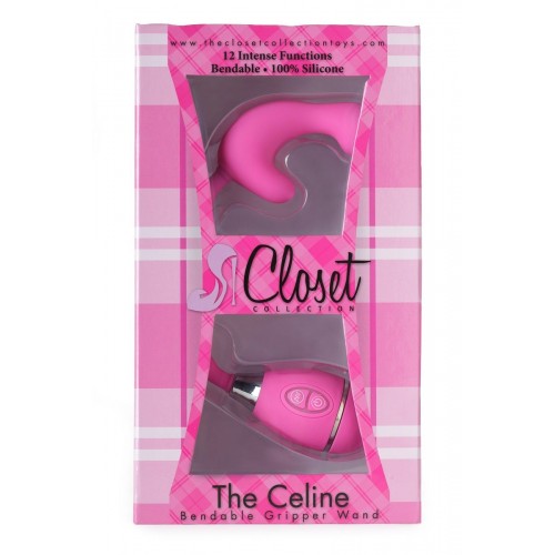 Купить Розовый вибростимулятор на гибкой ручке THE CELINE GRIPPER код товара: 390012/Арт.64930. Секс-шоп в СПб - EROTICOASIS | Интим товары для взрослых 