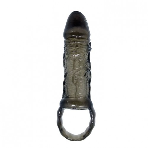 Фото товара: Фаллическая насадка на пенис с подхватом мошонки - 15 см., код товара: BI-026211-1-0801/Арт.66413, номер 2