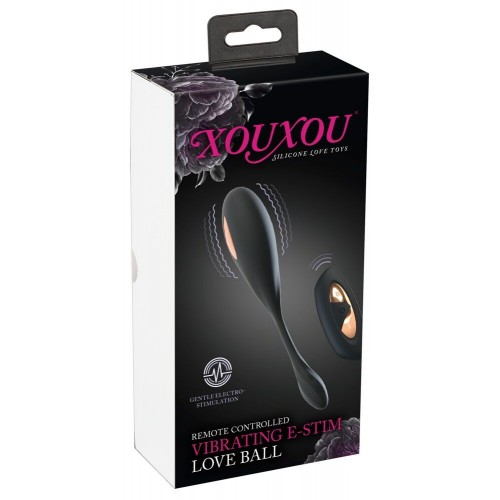 Фото товара: Черное виброяйцо RC Vibrating E-Stim Love Ball с электростимуляцией, код товара: 05550450000/Арт.460077, номер 7