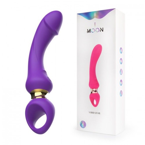 Фото товара: Фиолетовый изогнутый вибромассажер Moon Vibrator - 21,1 см., код товара: MY- 226/Арт.460388, номер 1