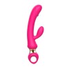 Фото товара: Розовый вибратор-кролик с ручкой-кольцом - 24,6 см., код товара: MY-227/Арт.463149, номер 2
