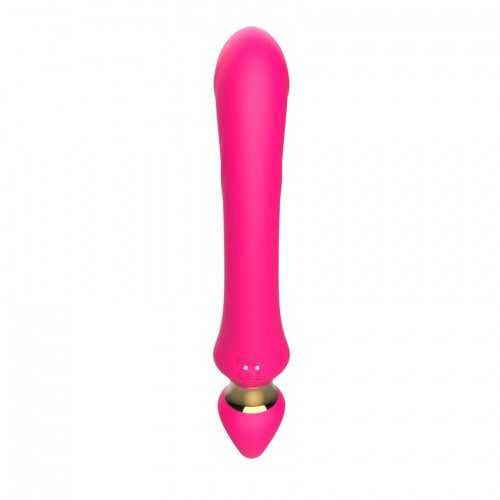 Фото товара: Розовый вибратор-кролик с ручкой-кольцом - 24,6 см., код товара: MY-227/Арт.463149, номер 8