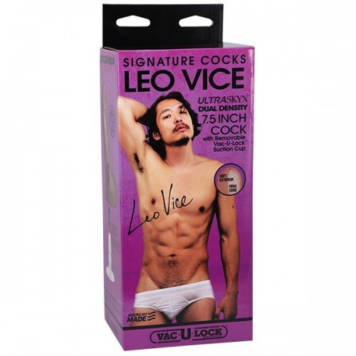 Фото товара: Телесный фаллоимитатор на съемной присоске Signature Cocks Leo Vice - 19,1 см., код товара: 8160-23-BX/Арт.463269, номер 1