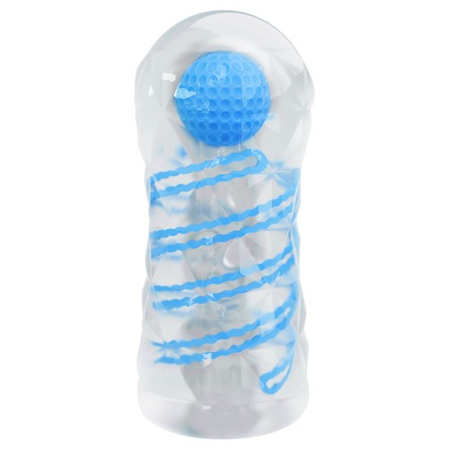 Купить Прозрачный эластичный мастурбатор с голубым шариком код товара: BM-009229N/Арт.489899. Секс-шоп в СПб - EROTICOASIS | Интим товары для взрослых 