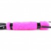 Фото товара: Черная лаковая плеть с розовой меховой рукоятью - 44 см., код товара: 740004ars/Арт.67988, номер 2