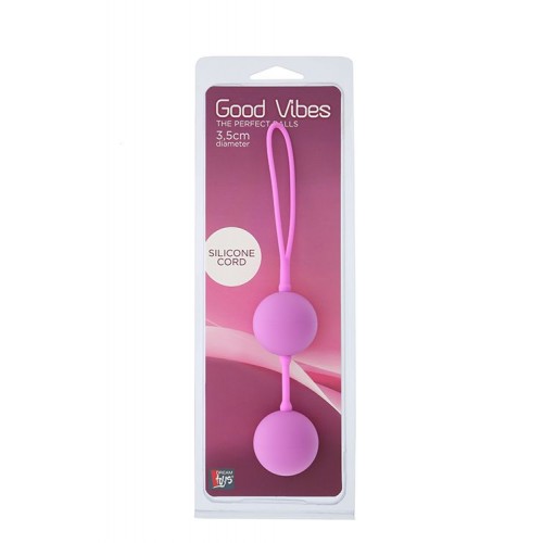 Фото товара: Розовые вагинальные шарики на силиконовой связке GOOD VIBES THE PERFECT BALLS PINK, код товара: 20832 / Арт.68456, номер 1