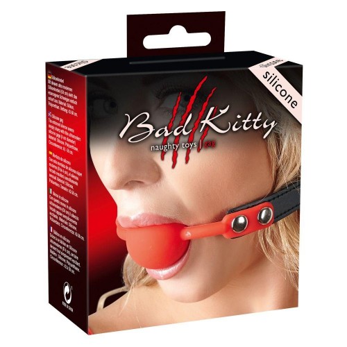 Фото товара: Силиконовый кляп-шар на чёрных ремешках Red Gag silicone, код товара: 24918693001/Арт.68922, номер 2