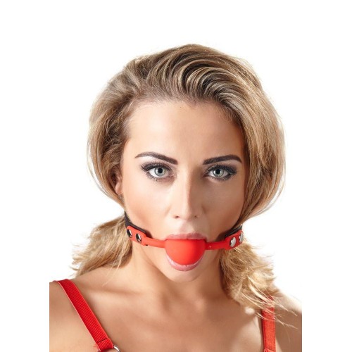 Купить Силиконовый кляп-шар на чёрных ремешках Red Gag silicone код товара: 24918693001/Арт.68922. Секс-шоп в СПб - EROTICOASIS | Интим товары для взрослых 