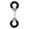 Купить Пушистые чёрные наручники OUCH! Black код товара: OU002BLK / Арт.70920. Секс-шоп в СПб - EROTICOASIS | Интим товары для взрослых 